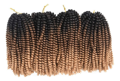 Alirobam 4packs 8inch Spring Twist Crochet Braids Braiding H