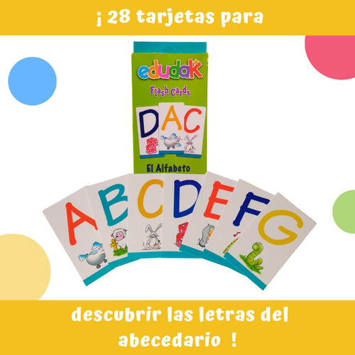 Juego De Mesa Flash Cards Edudak 28 Tarjetas Educativas