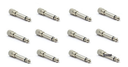 12 Adaptador Auricular Plug 6.5 St Jack 3.5 S Dorado Garmath