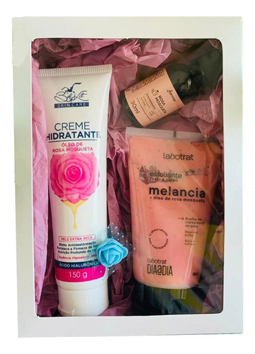 Kit Presente De Rosa Mosqueta Óleo + Hidratante E Esfoliante