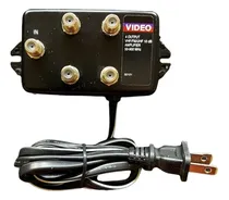 Comprar Amplificador De Señal Tv Vhf\u002Ffm\u002Fuh 10db 50-450 Mhz 4 Salidas