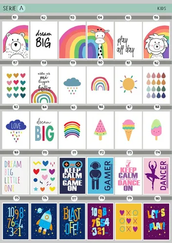 Cuadros Infantil Nacimiento 20x25 Chato Datos Bebé Arcoiris