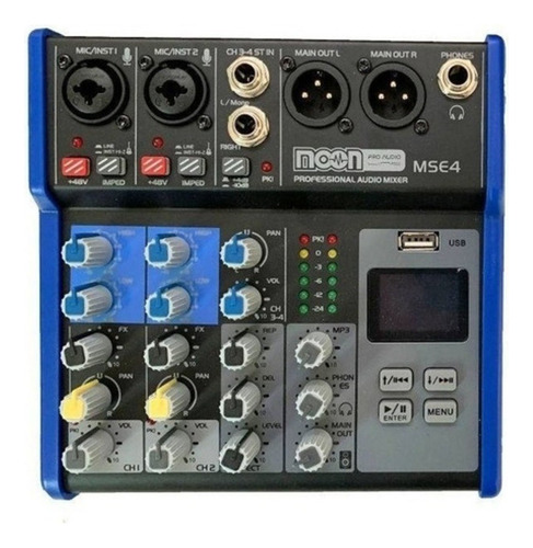 Consola Moon Mse4 4 Canales Bluetooth