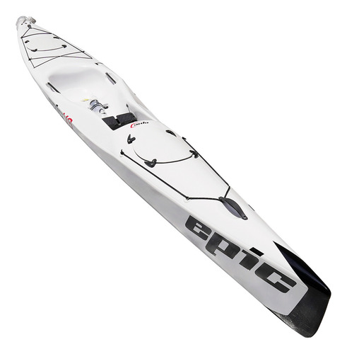 Kayak Surfski De Turismo Epic V6 Performance Hibrido Color Blanco