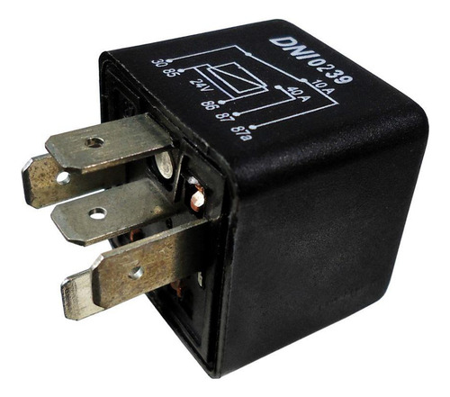 Rele 24v 05 Pinos Aux. 10/40a Reversor Sem Suporte - Dni0239