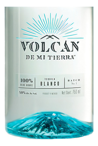 Caja De 6 Tequila Volcán De Mi Tierra Blanco 750 Ml