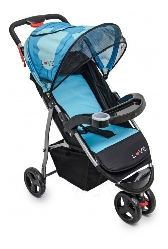 Coche Rider Love 3 Ruedas Cierre A 1 Boton Babymovil 169