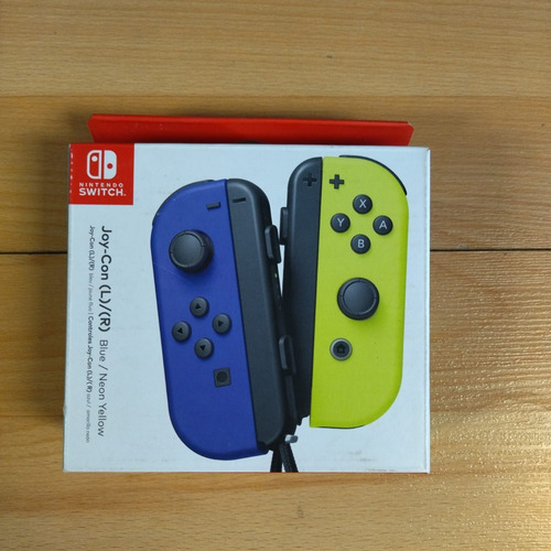 Set de control joystick inalámbrico Nintendo Switch Joy-Con (L)/(R) Neón azul y amarillo neón