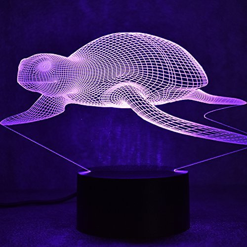 3d Tortuga Luz Nocturna Usb Interruptor Tactil Decoracion 7