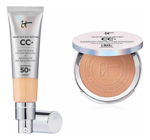 It Cosmetics Cc+ Cream Medium 32ml + Powder Medium