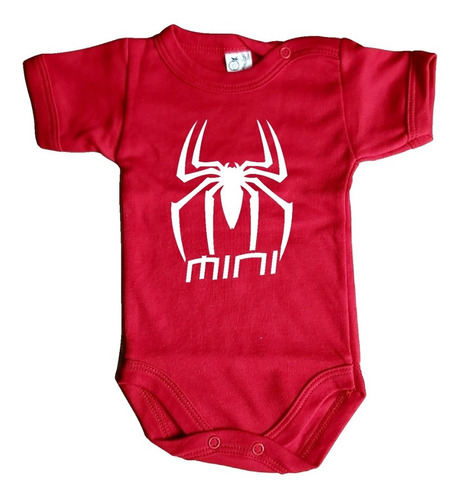 Ropa Body Para Bebé Guagua Avenger Mini Spiderman Araña