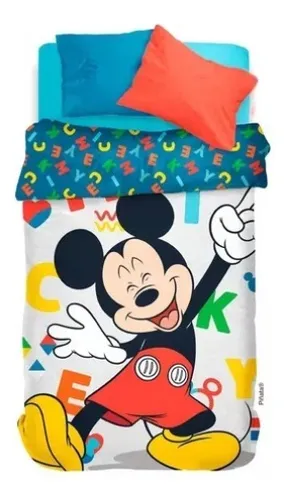 Acolchado Infantil Mickey Mouse Disney Piñata 1 1/2 Plaza