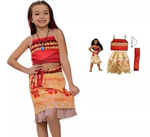 Fantasia Moana, Roupa Infantil para Menina Usado 38821706