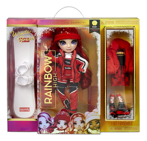 Rainbow High Ruby Anderson, Color Negro, Invierno