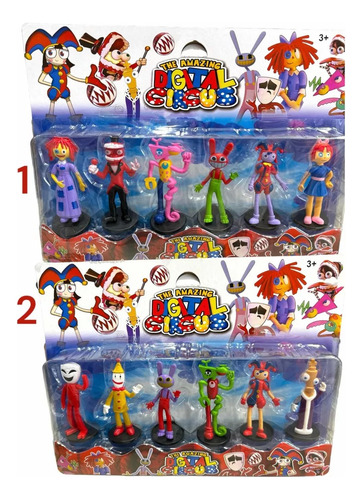 Muñecos Circus Digital X6 Blíster Zooble Caine Gangle Pomni