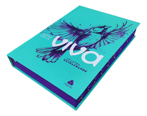 Biblia Viva Letra Extra Grande Capa Dura Louvor Com Indice Lateral
