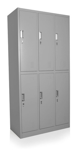 Locker Casillero Guardarropa Metálico 6 Puertas