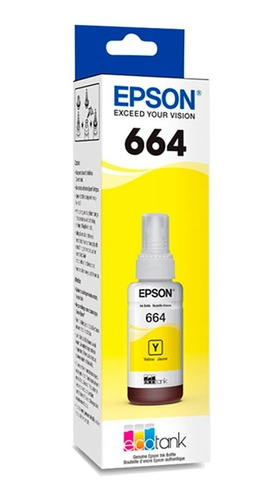 Tinta Epson T664 Yellow 