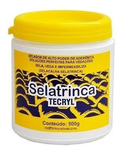 Selacalha Selatrinca Tecryl 500g Massa Vedação Rachadura  