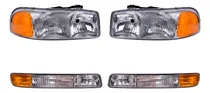 Comprar Paquete De 2 Faros Y 2 Cuartos P\u002F Gmc Sierra 1999\u002F2006 Depo