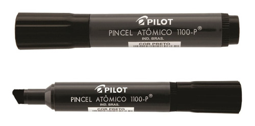 2 X Pincel Atômico Pilot 1.100- Preto