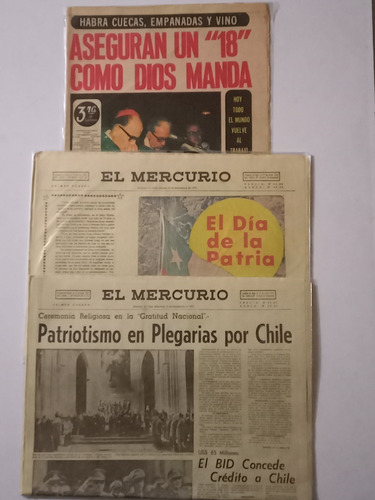 Periódicos 50 Años Del Golpe Militar 1973.