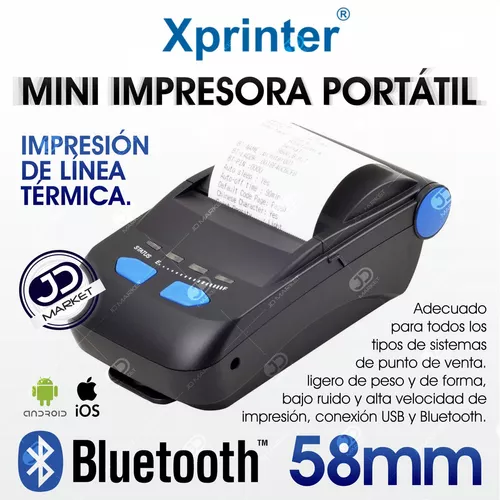 Impresora Térmica Pos 58mm Alta Velocidad / Usb + Bluetooth