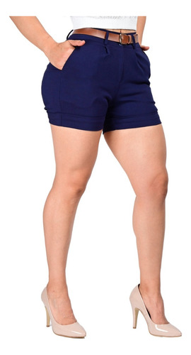 Short Casual De Dama Con Stretch Levanta Pompa Itzi Jeans