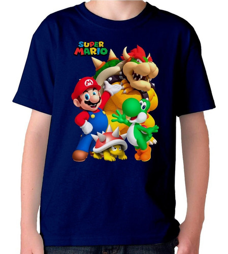 Remera Camiseta Súper  Mario  Luigi En Variedad De Colores 