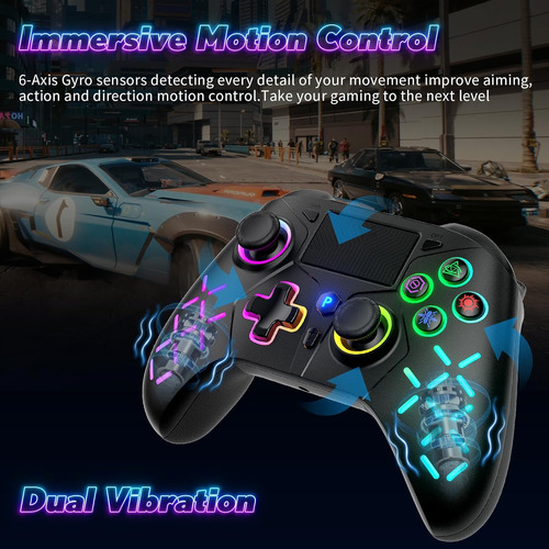 Gamrombo Led Wireless Controller For Ps5/ps5 Pro/ps5 Slim...