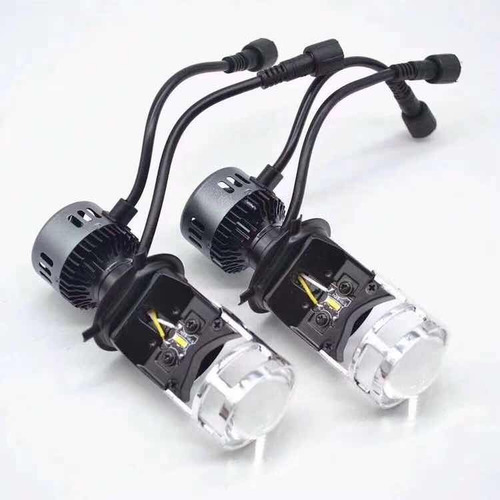 Kit Lamparas Cree Led H4 Lupa + Proyector Led 20000lm