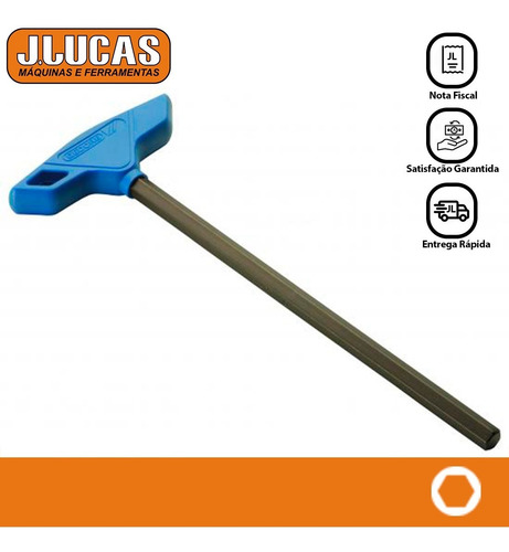 Imagem 2 de 3 de Chave Allen Hexagonal Com Cabo T 8 Mm Gedore 42t-8mm 012860