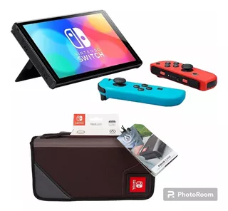 Nintendo Switch 32gb En Caja Con Todo Original + Bolso