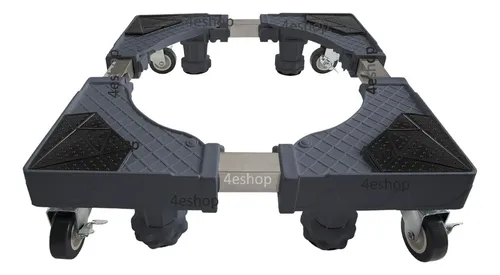 Suporte Geladeira Maquina De Lavar Lava E Seca 4 Pé 4 Roda