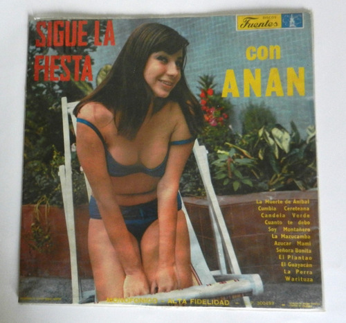 Vinilo Acetato Lp Sigue La Fiesta Con Anan Macondo Records