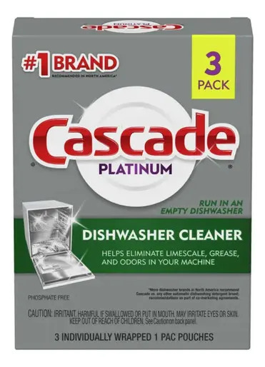 Cascade Limpador De Máquina Lavar Louça 3 Unidades