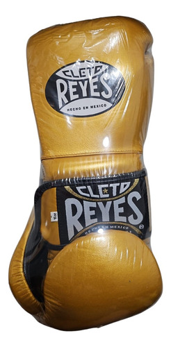  Guantes Profesionales Pulgar Sujeto Cleto Reyes 16oz Dorado