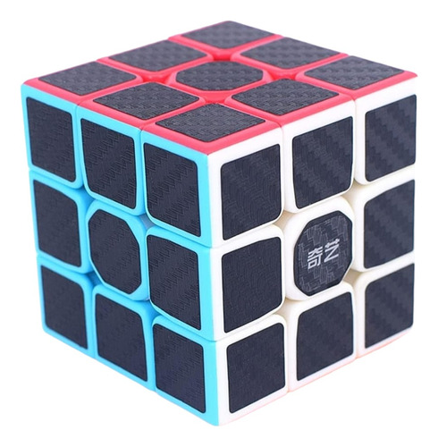 Cubo Rubik Qiyi 3x3 Fibra De Carbono Carbon Fiber