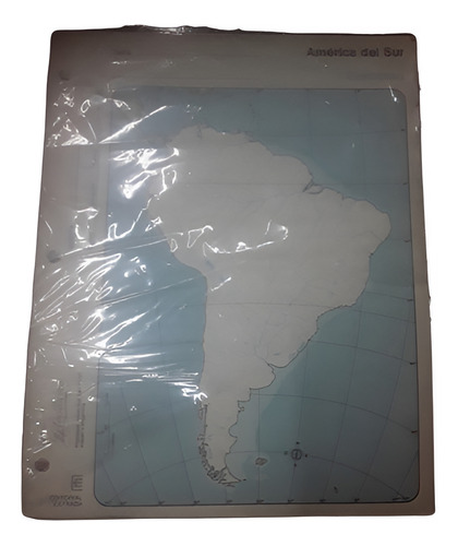 Mapas Rivadavia Numero 3 - América Del Sur Contorno