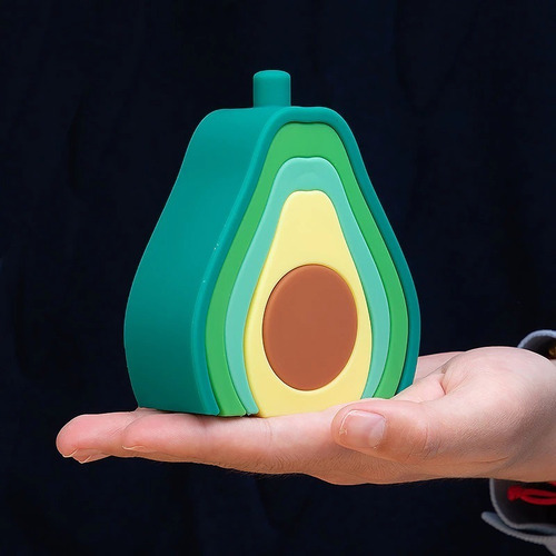 Imagen 7 de 8 de Juguete Didactico Palta De Silicona Mordedor Para Bebe Juego