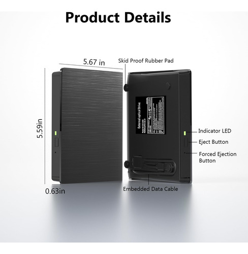 Unidad De Rayos Blu Externa, Admitir Unidades De Bluray De D