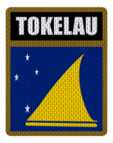 Parche Termoadhesivo 7,5cm Vfl Bandera Tokelau Modelo 01 Modelo 01