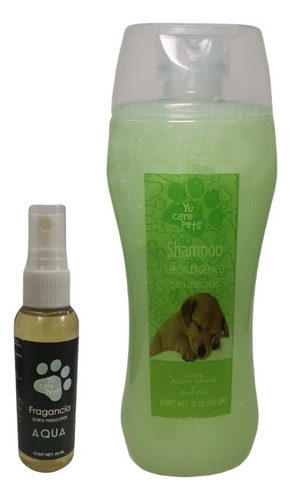 Duo Shampoo Hipoalergenico 425 Ml Y Fragancia Para Mascotas Fragancia AQUA