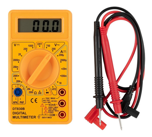 Multímetro Digital Portátil Eda Profissional Com Bateria