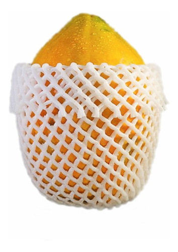 Malla Red De Espuma Para Empaque De Frutas 30 Cm 500 Pzs. Blanco