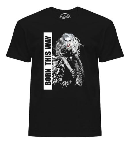 Playera Lady Gaga Born This Way Moto T-shirt