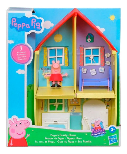 Peppa Pig Casa Con Figura Y 7 Accesorios Play House Original