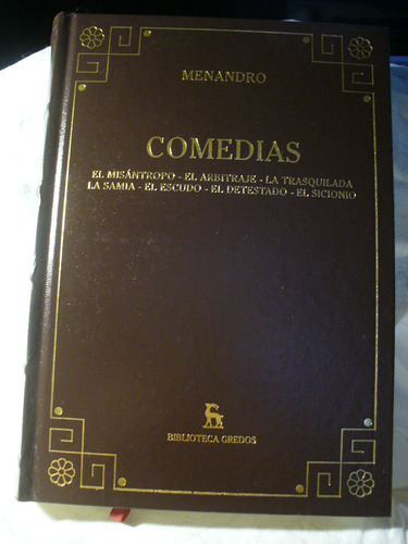 Menandro - Comedias - V/ Envío (Usado)