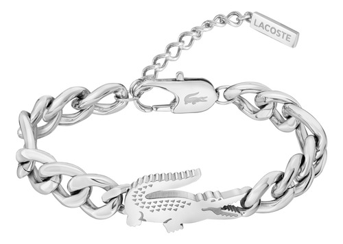 Pulsera Lacoste Crocodile 2040373 Acero Inoxidable
