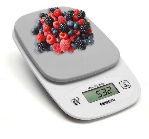 Imagen 2 de 10 de Balanza De Cocina 3 Kilos Con Bowl Incluido Digital Electro